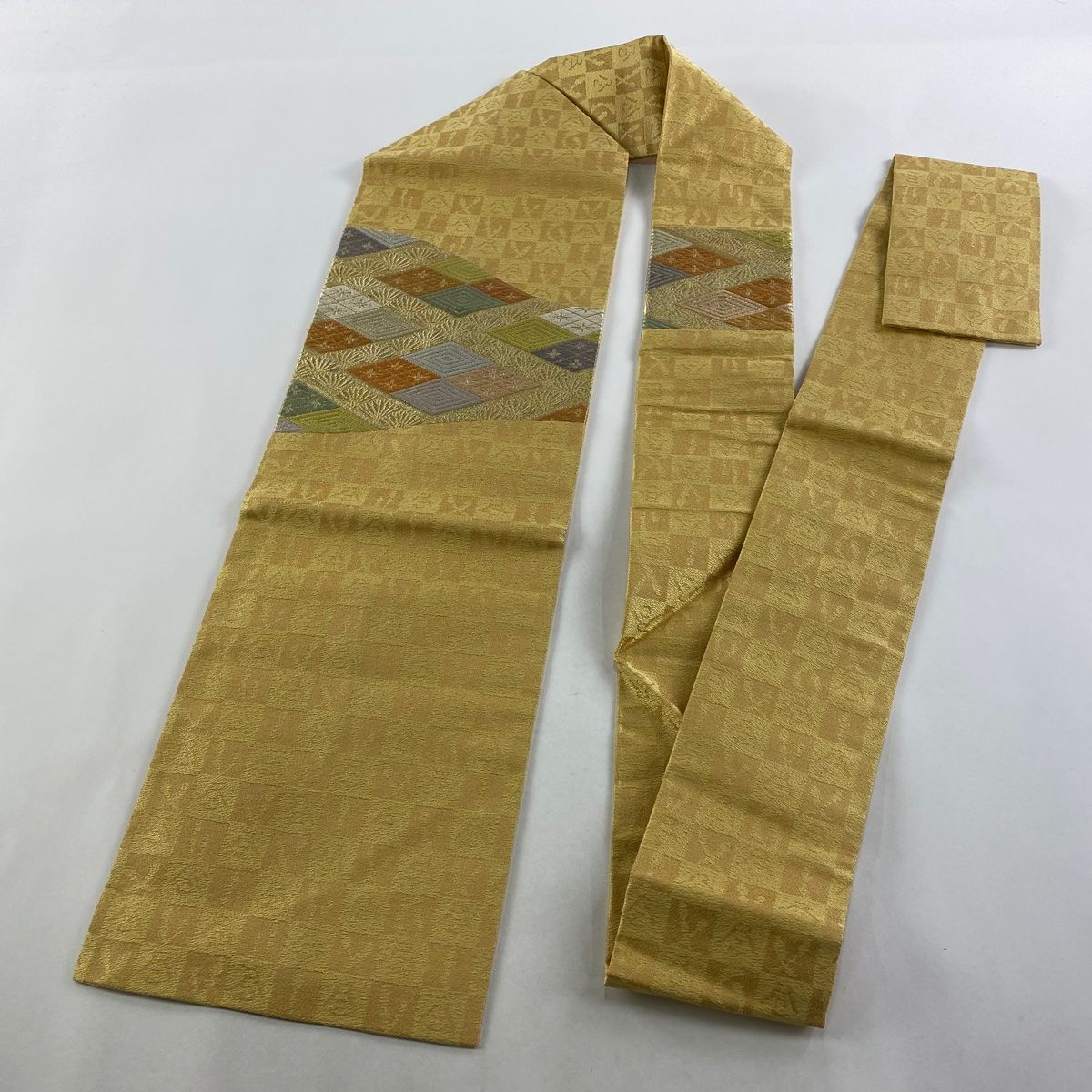 名古屋帯 入子菱