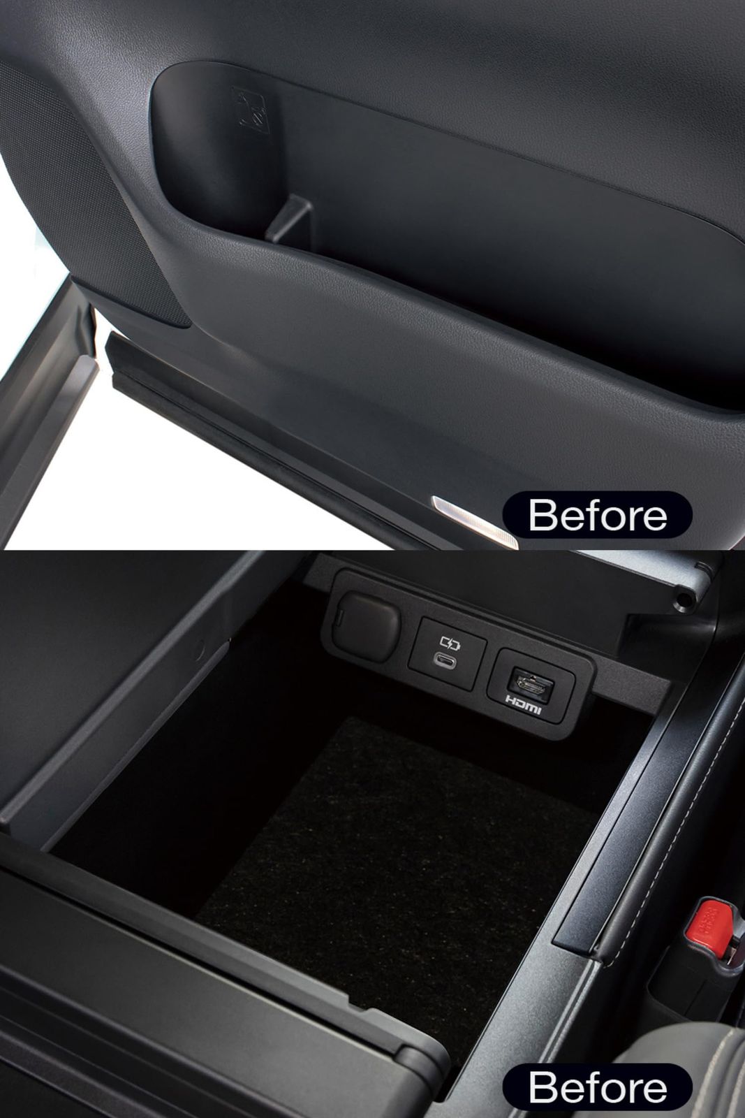 槌屋ヤック Tsuchiya Yac トヨタ 40系 アルファード ヴェルファイア サイドBOXゴミ箱プラス 運転席用 SY-AV8 コンソールボックスインナートレイ SY-AV10 セット