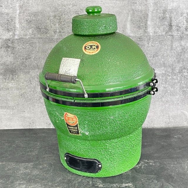 ジャパニーズバーベキューグリル KINUURAYAKI KAMADO 衣浦焼 BBQグリル兼スモーカー グリーン かまど カマド 三州 514558