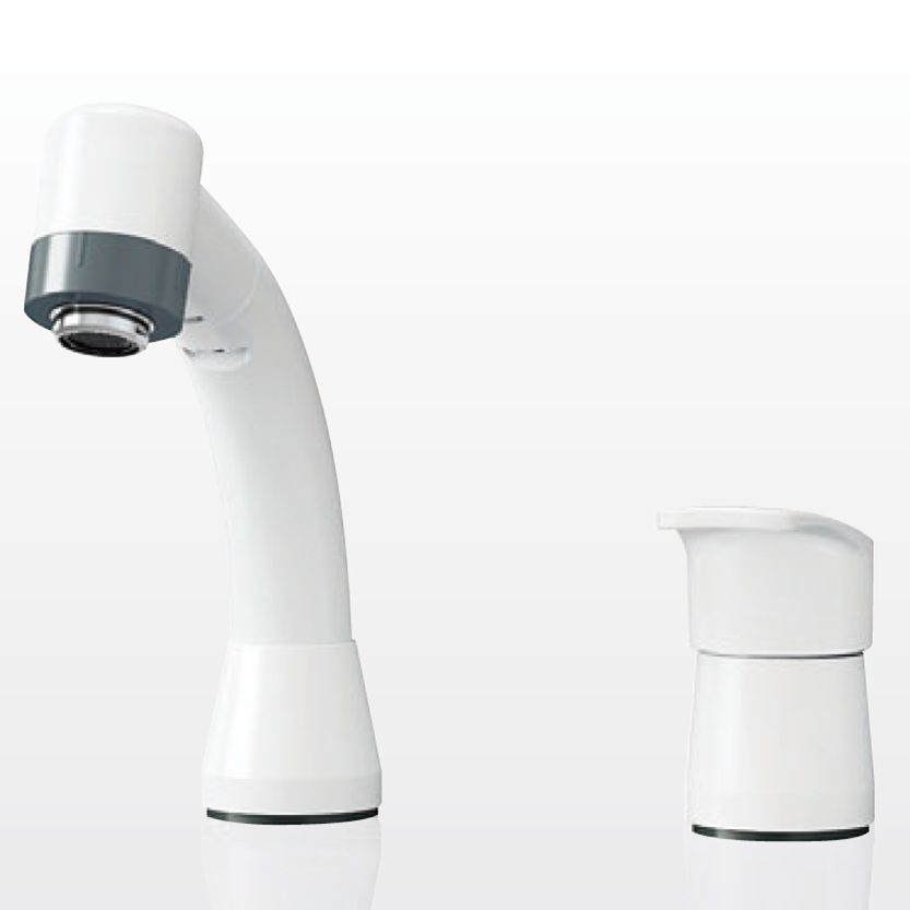 ♥ アサヒ衛陶 シャワー水栓 ホース引出し式 台付シングル13 QAA001 住宅設備 |514548在