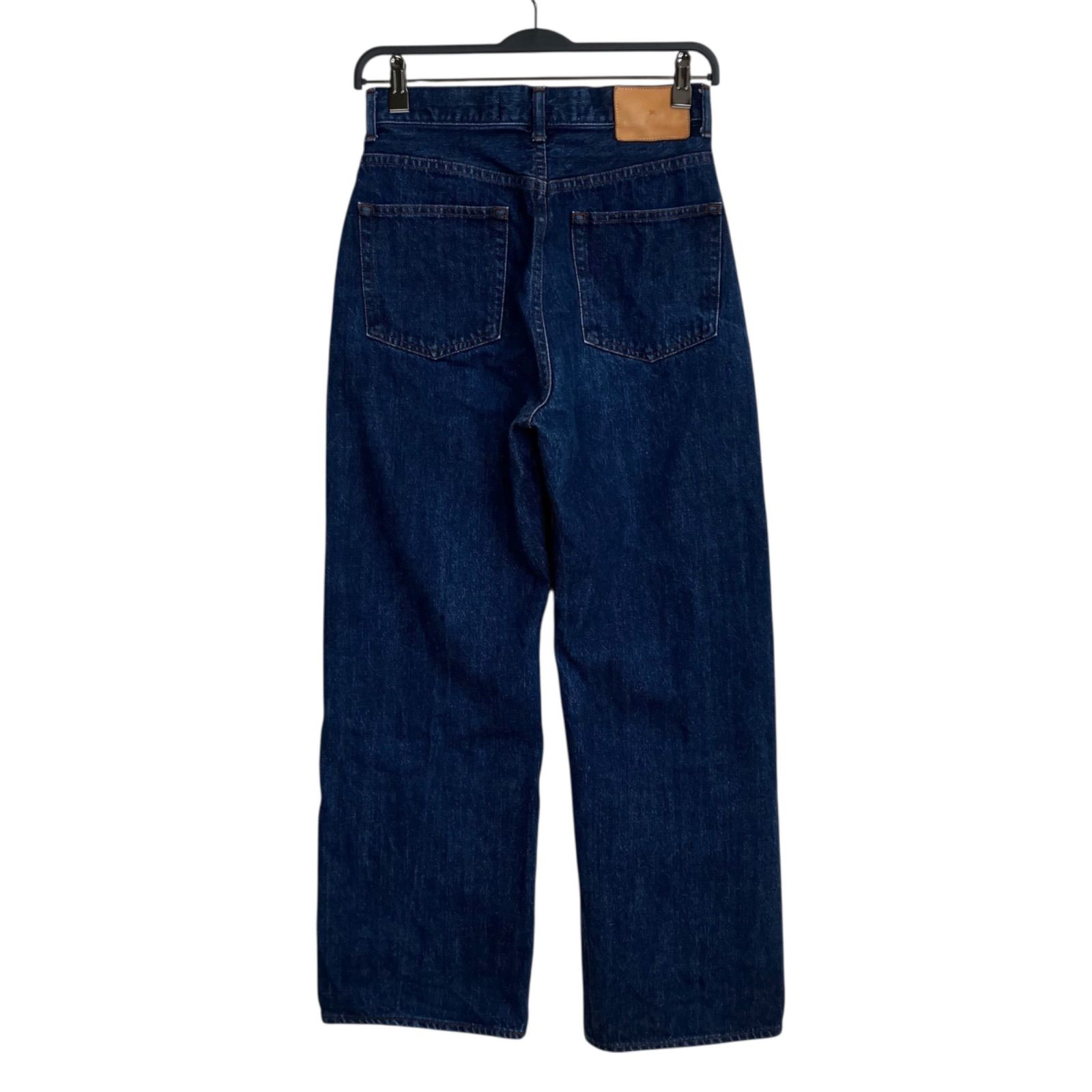 THE SHINZONE Bshop別注 HIGH WAIST DENIM 34 BLUE 青 シンゾーン ストレート ハイウエストデニムパンツ ビショップ コットン 23MMSPA12