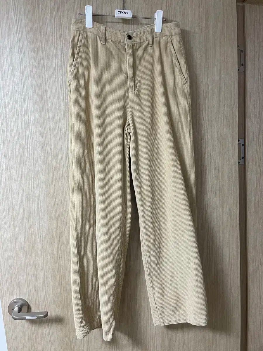 オーバーデューフ コーデュロイ ワイド パンツ ベージュ 2サイズ m