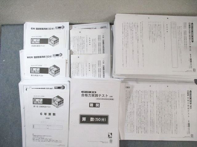 日能研 小6 全国公開模試 合格力育成 実践テストなど 国語 算数 理科 社会 計45回分 通年セット 2025 000L2D