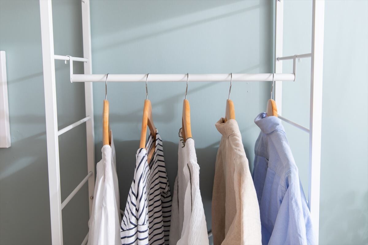 幅60cm 棚付き ハンガーラック 洋服 鞄 カバン 収納 タンス MARWIL-DEMENAGEMENTS_CH