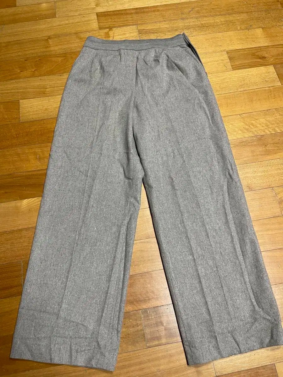 25年 The HANDSOME the CASHMERE オートミール グレー カシミア ワイド パンツ