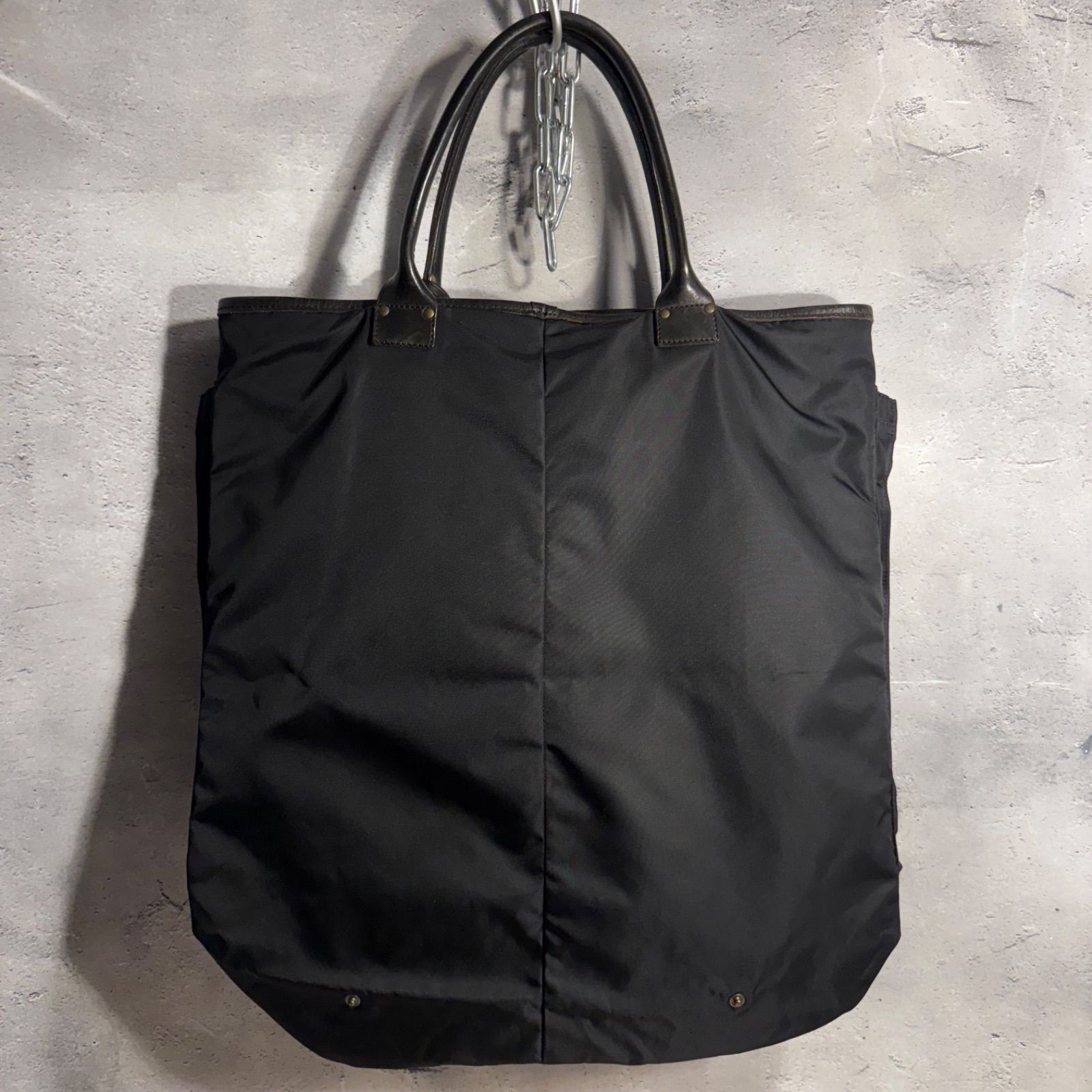 超希少！美品✨ Felisi 9237 ヘルメットバッグ 黒 レザー×キャンバス ✨Felisi✨9237✨ヘルメットトート✨黒✨美品✨ 通勤 通学 ビジネス