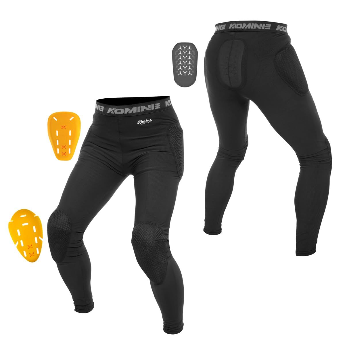 KOMINE 2025モデル SK-883 CE Lv.2 プロテクトメッシュアンダーパンツ CE規格レベル2 ソフトプロテクター インナーパンツ メッシュ生地 ブラック 2XL FFCRYSTALESIA_COM