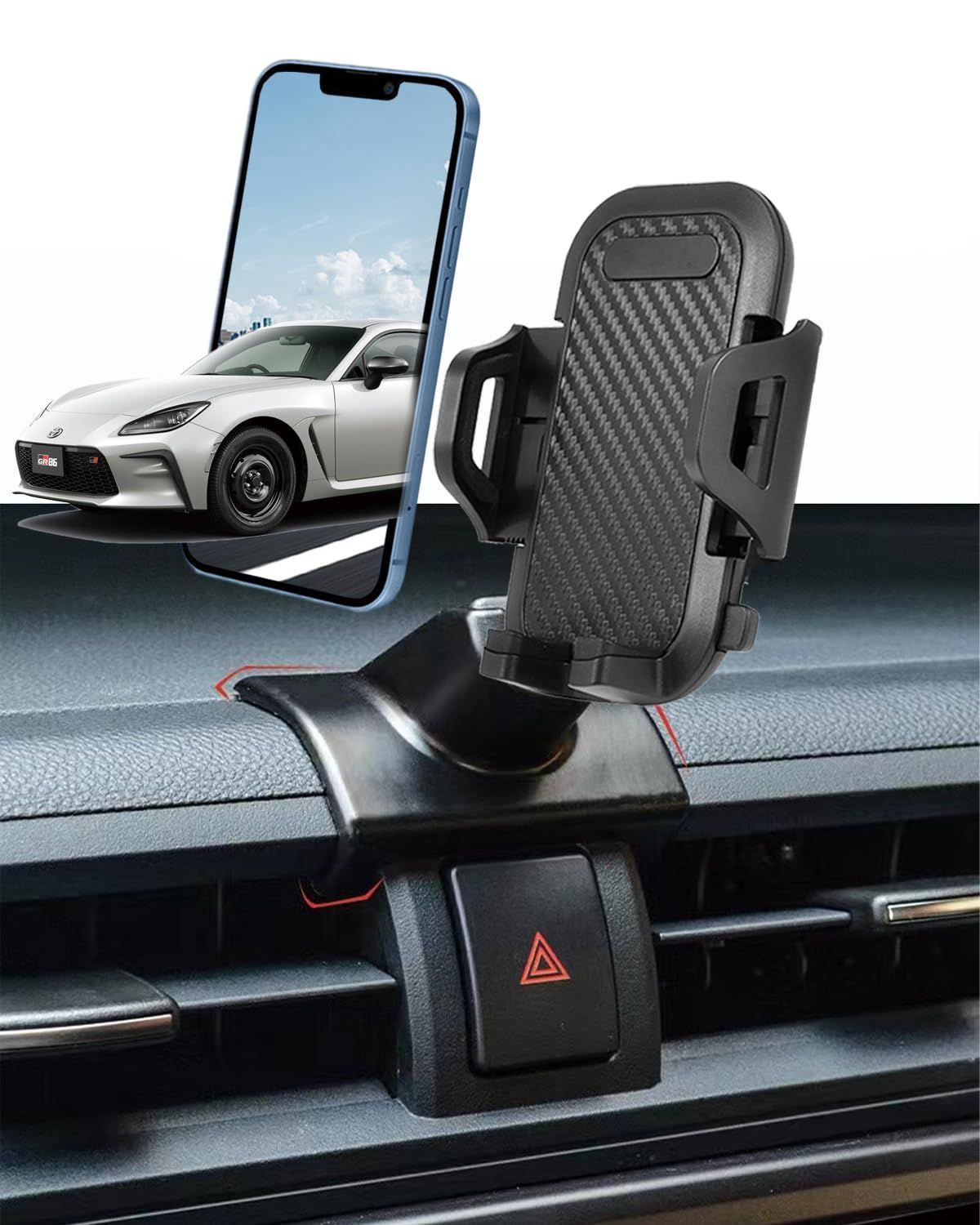 【人気商品】スマホスタンド ZN8型 縦横向き可 86 取付簡単 gr 安定感 スマホホルダー gr86 gr86 内装パーツ 【gr86専用】oricarmes