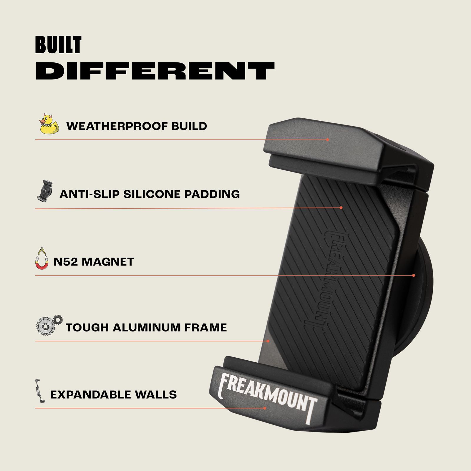フリークマウント超強力マグネット式スマホホルダーVersion2.0