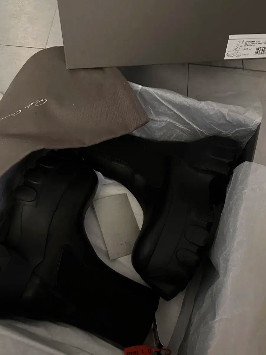 38 RICK OWENS リックオウエンス MEGA メガ トラクター アンクル チェルシー ブーツ