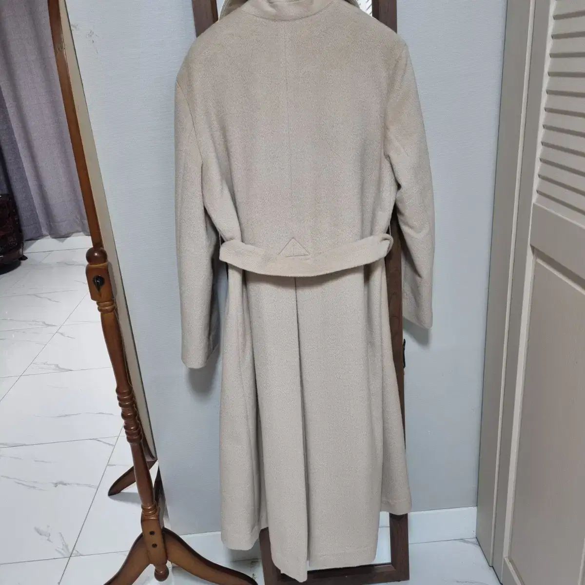 ヴェラウォン ピュアウールアンゴラ ロングコート 66 66半