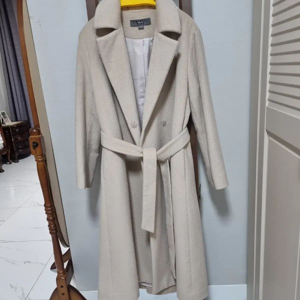 ヴェラウォン ピュアウールアンゴラ ロングコート 66 66半