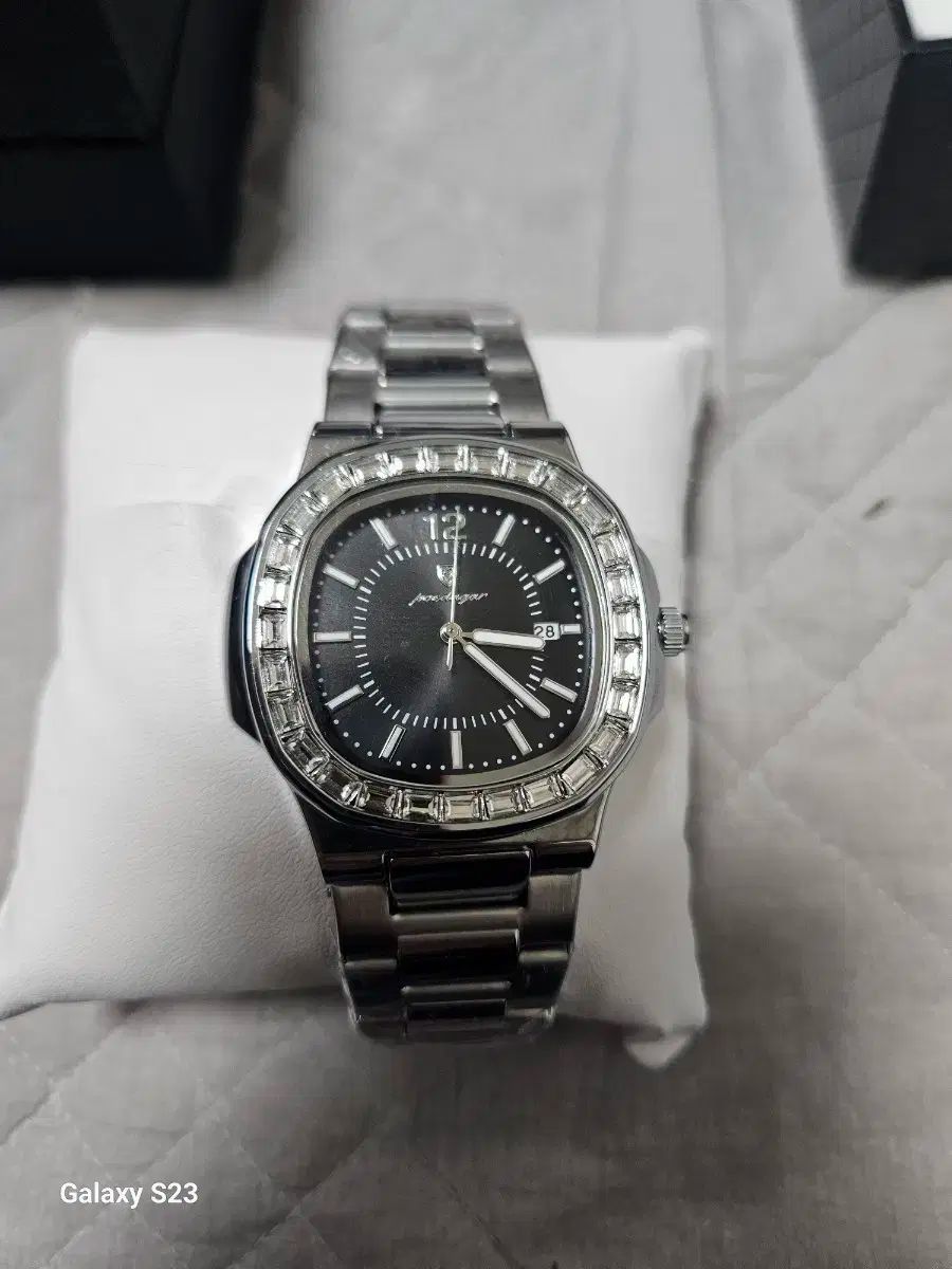 poedagar メンズ用 キュービック メタル 時計