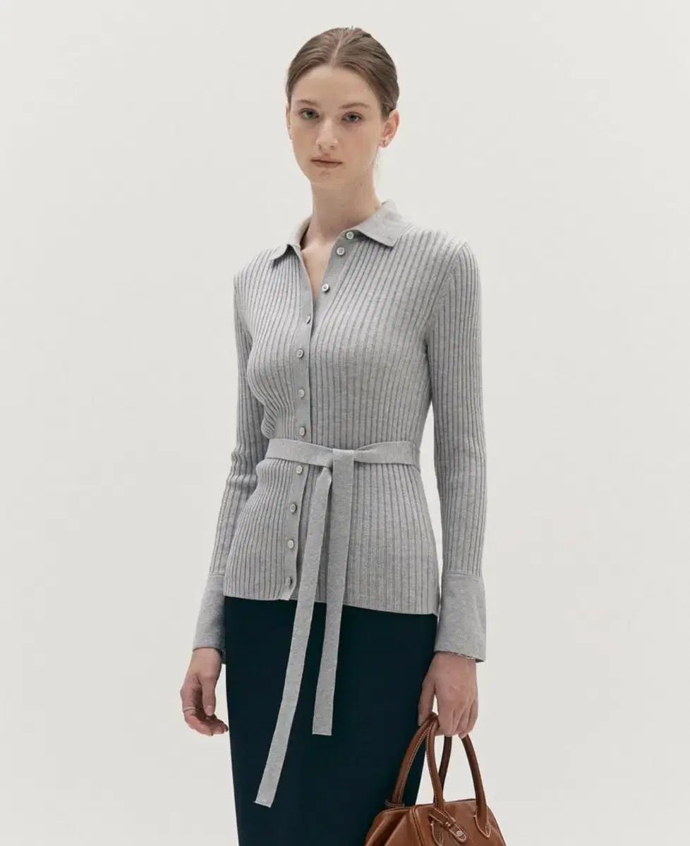 SIE 迷 ベルト付き カーディガン