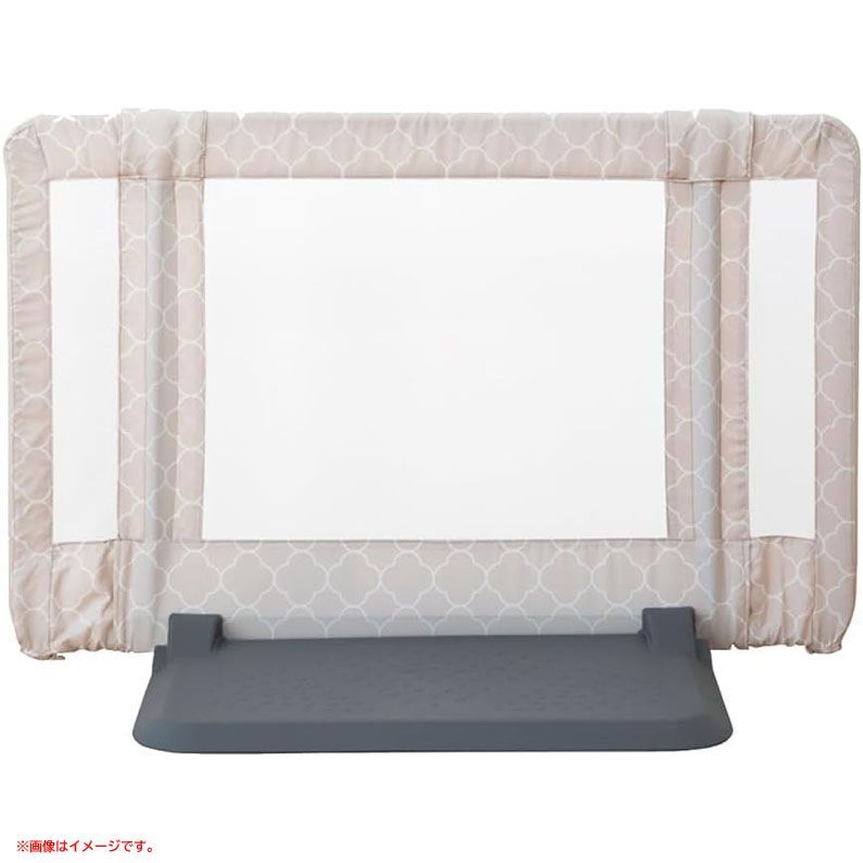D9041◆♥ ベビーゲート|ペットゲート おくだけとおせんぼ モロッカンベージュ 6ヶ月~24ヶ月対象 おいてまたぐだけのお手軽ゲート ガード フェンス 安全柵 ベビー用品 日本育児 5011037001