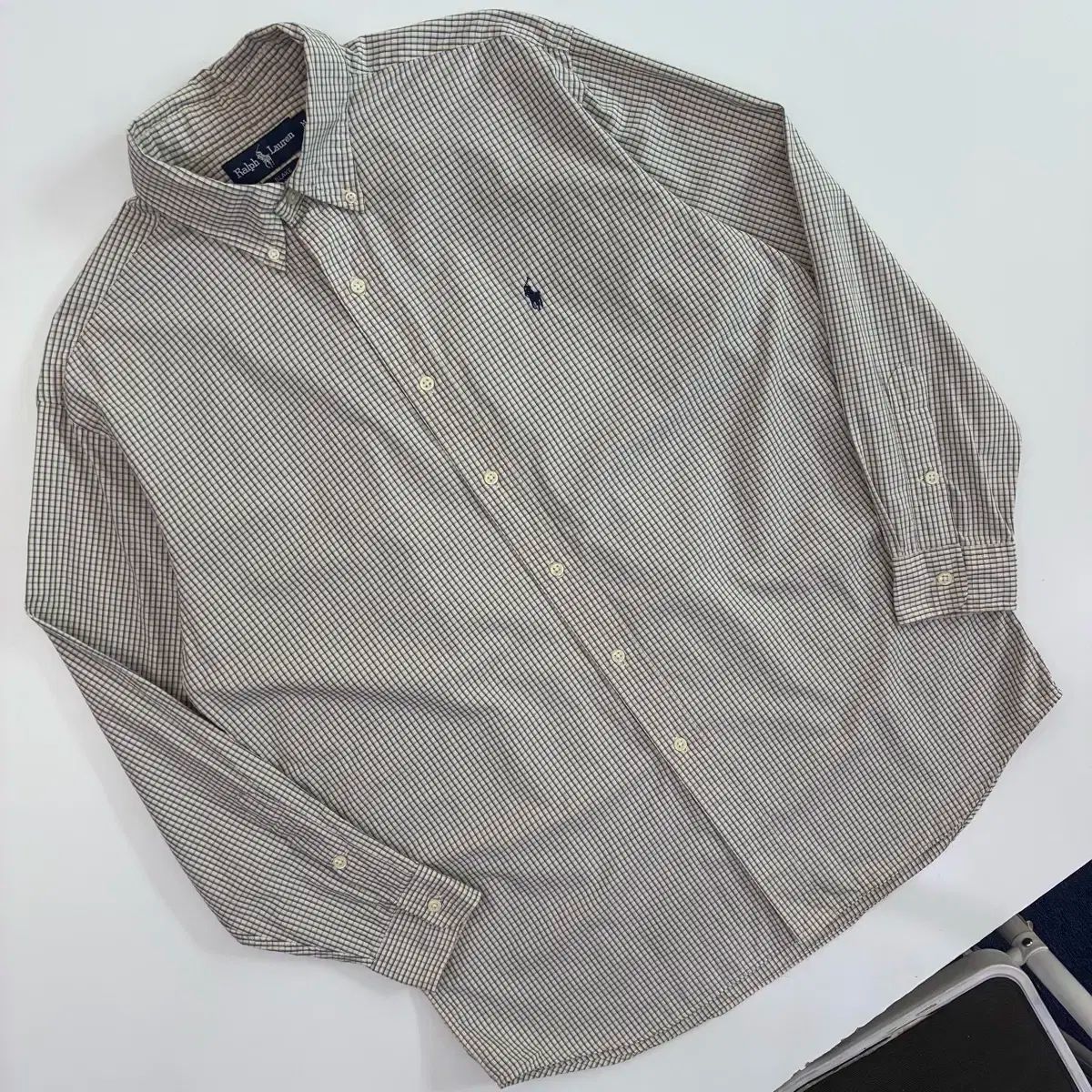 Polo ポロ ラルフローレン 90s ブレーキ コットン チェック シャツ