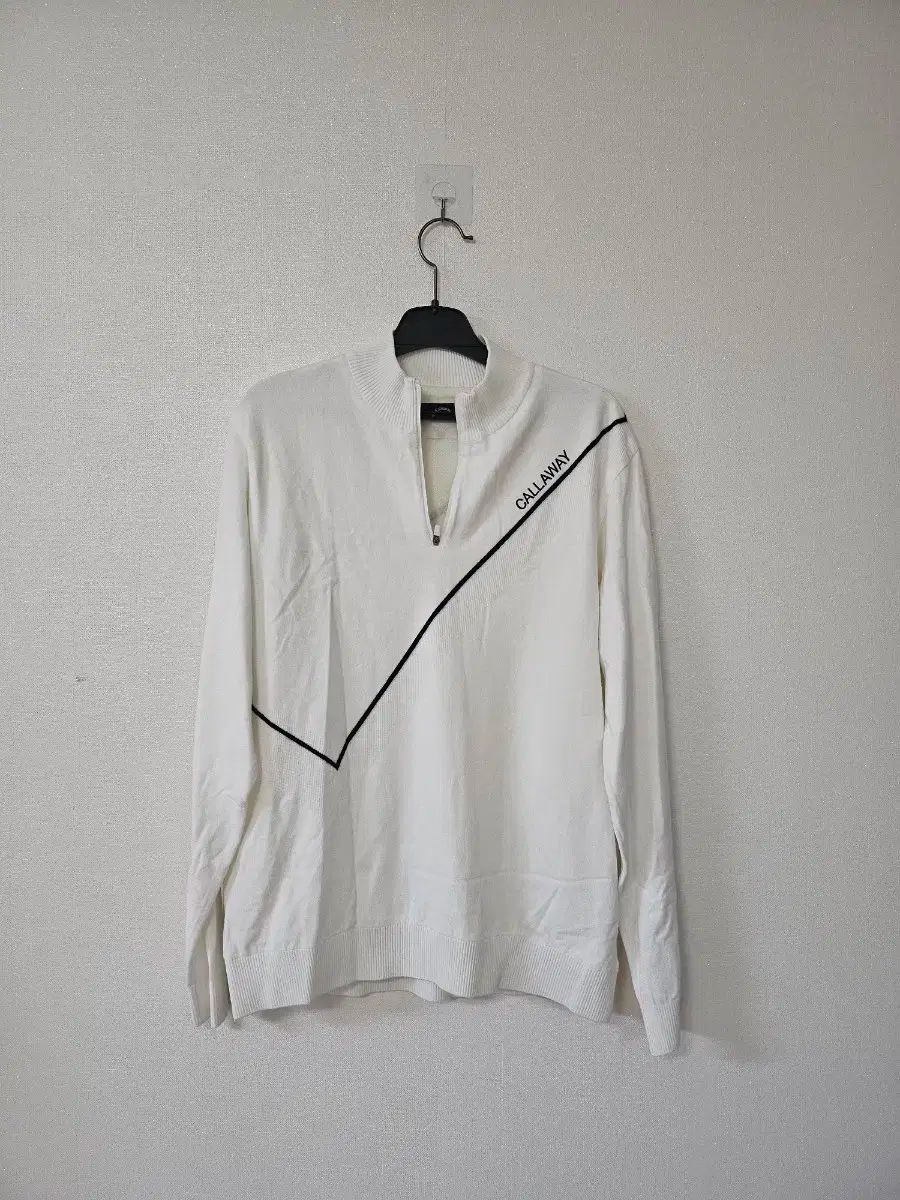 キャロウェイ 白 ハーフネック ゴルフ セーター 105