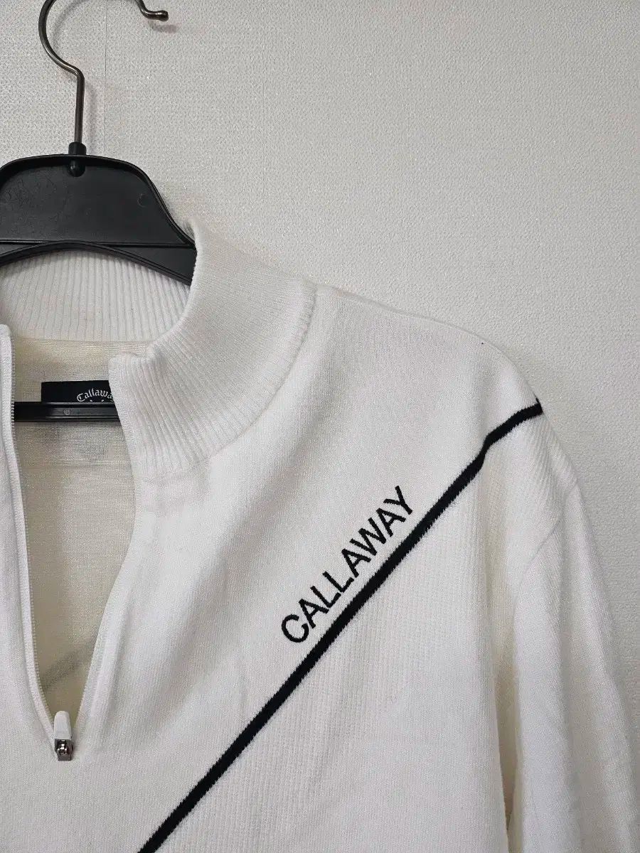 キャロウェイ 白 ハーフネック ゴルフ セーター 105