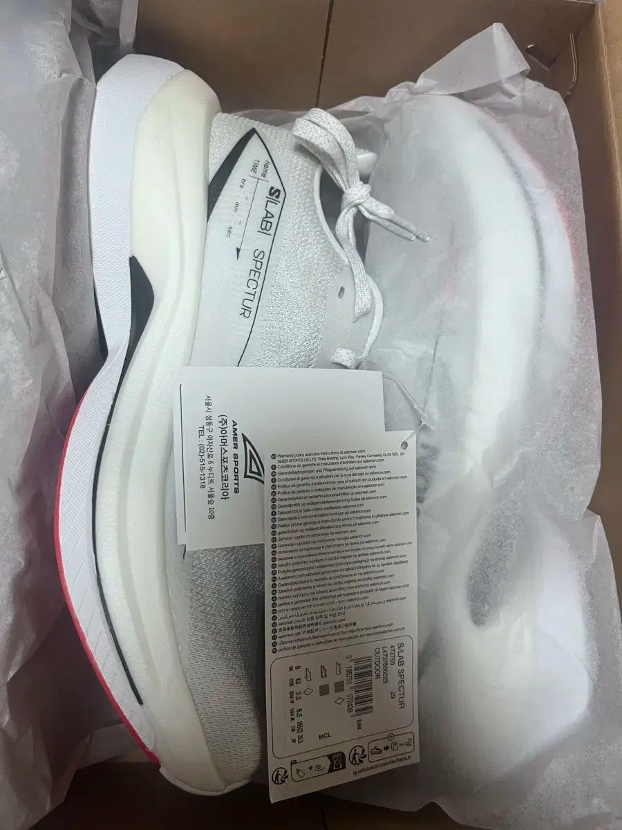 超人気で品質は100％。 SALOMON S LAB スペクター 白 ファイアリー レッド ブラック