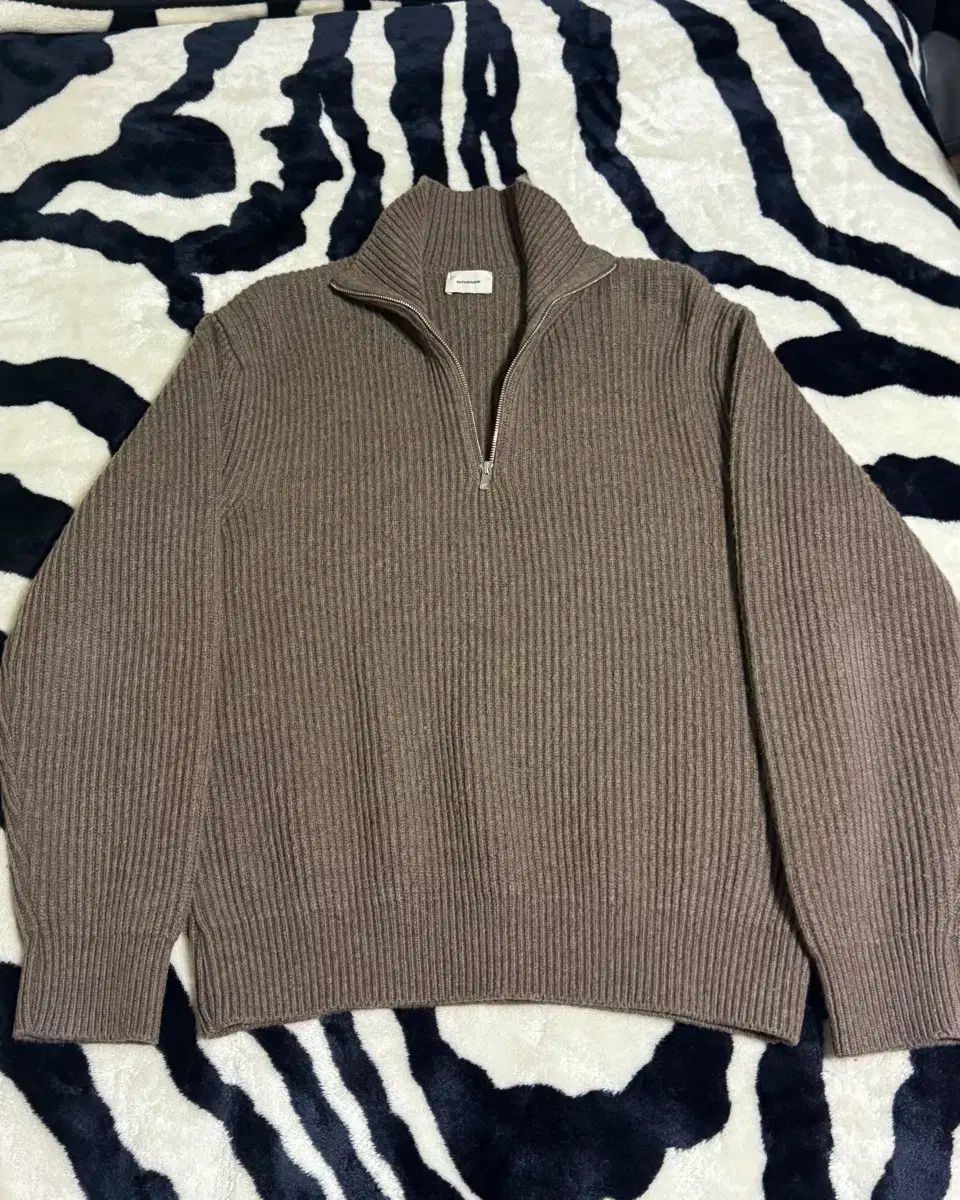 INTHERAW インザロウ ノーザン ハーフジップアップ ブラウン メランジ 2 サイズ