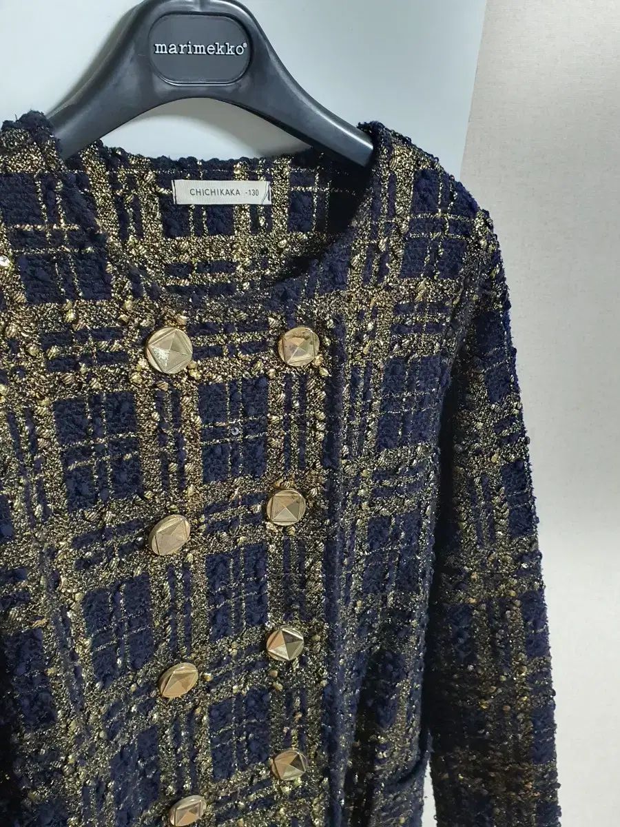  チチカカ 金糸 ツイード ジャケット トレンチコート 小学 130 サイズ その他 ジャケット ブルゾン