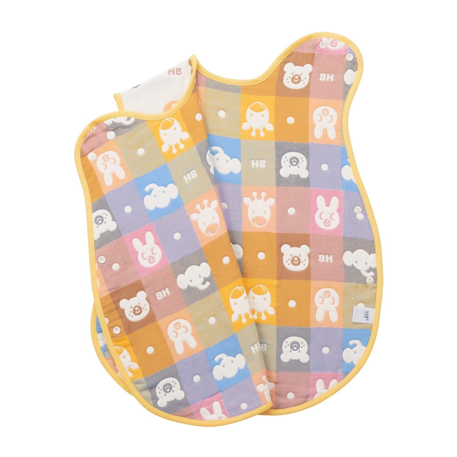  HOT ミキハウス ホットビスケッツ ガーゼスリーパー 男の子 女の子 ベビー キッズ 子供服 76-8040-496 おくるみ ブランケット ベビー服(~95cm)