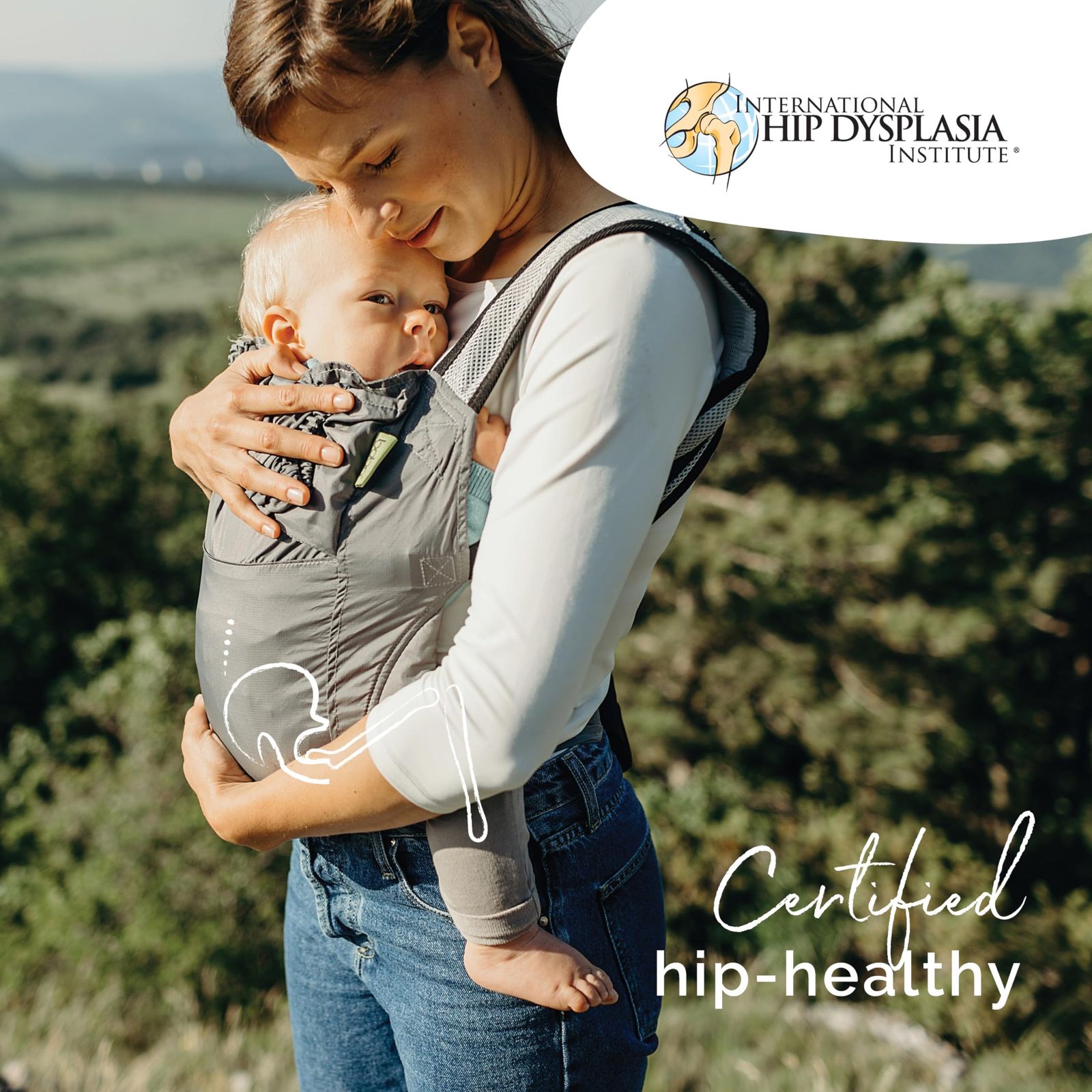 携帯に便利な超コンパクト抱っこ紐 Grey