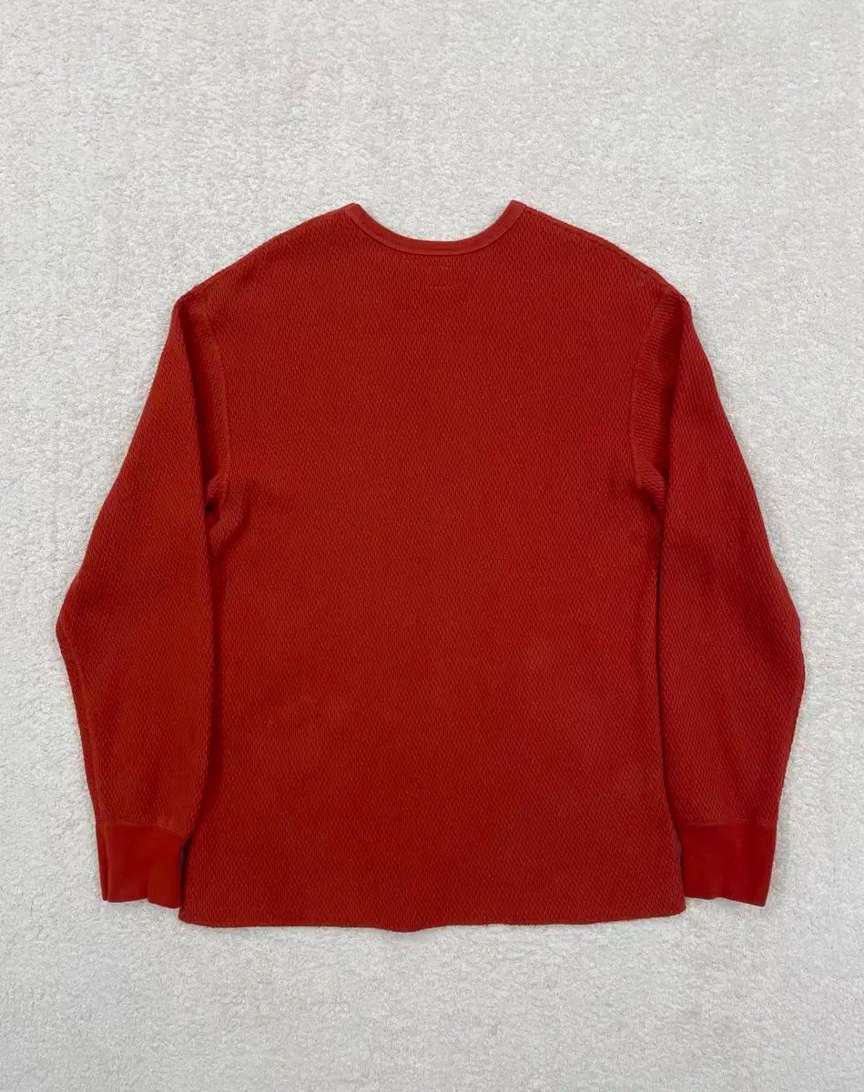 23FW The REAL McCOY’S ザ リアルマッコイズ ワッフル サーマル ロングスリーブ レッド 42 | XL GETSMS_ONE