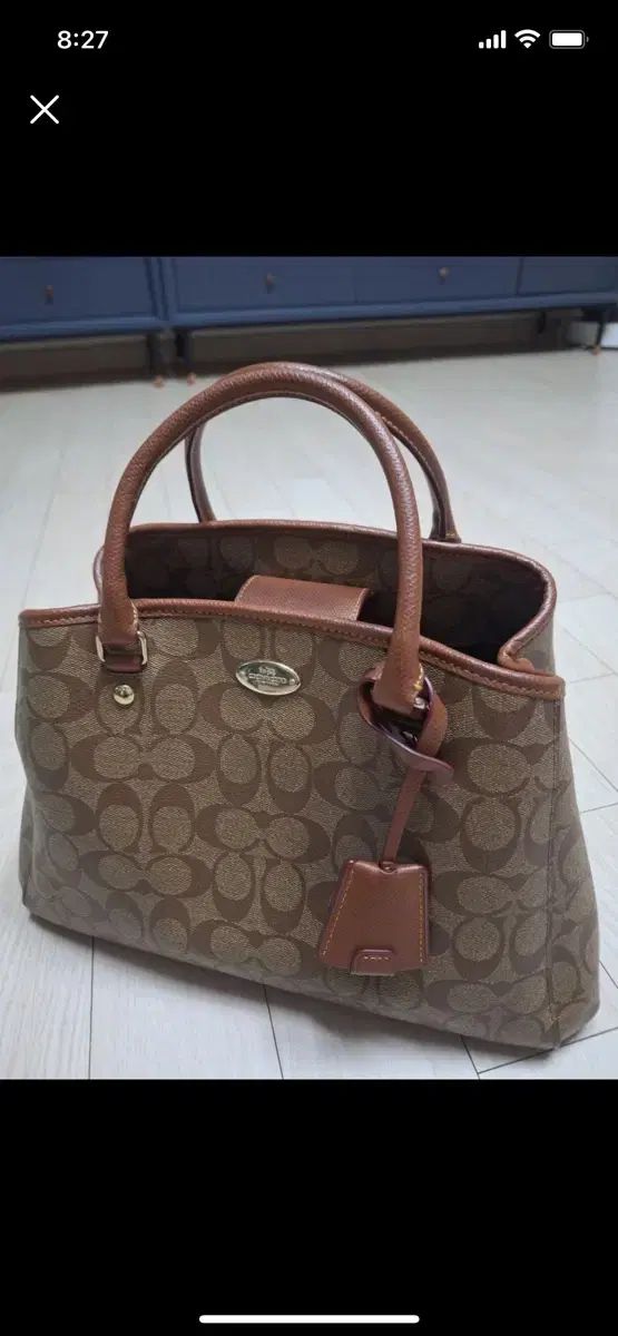 COACH 購入 ブラウン トートバッグ COACH ブラウン トートバッグ A4