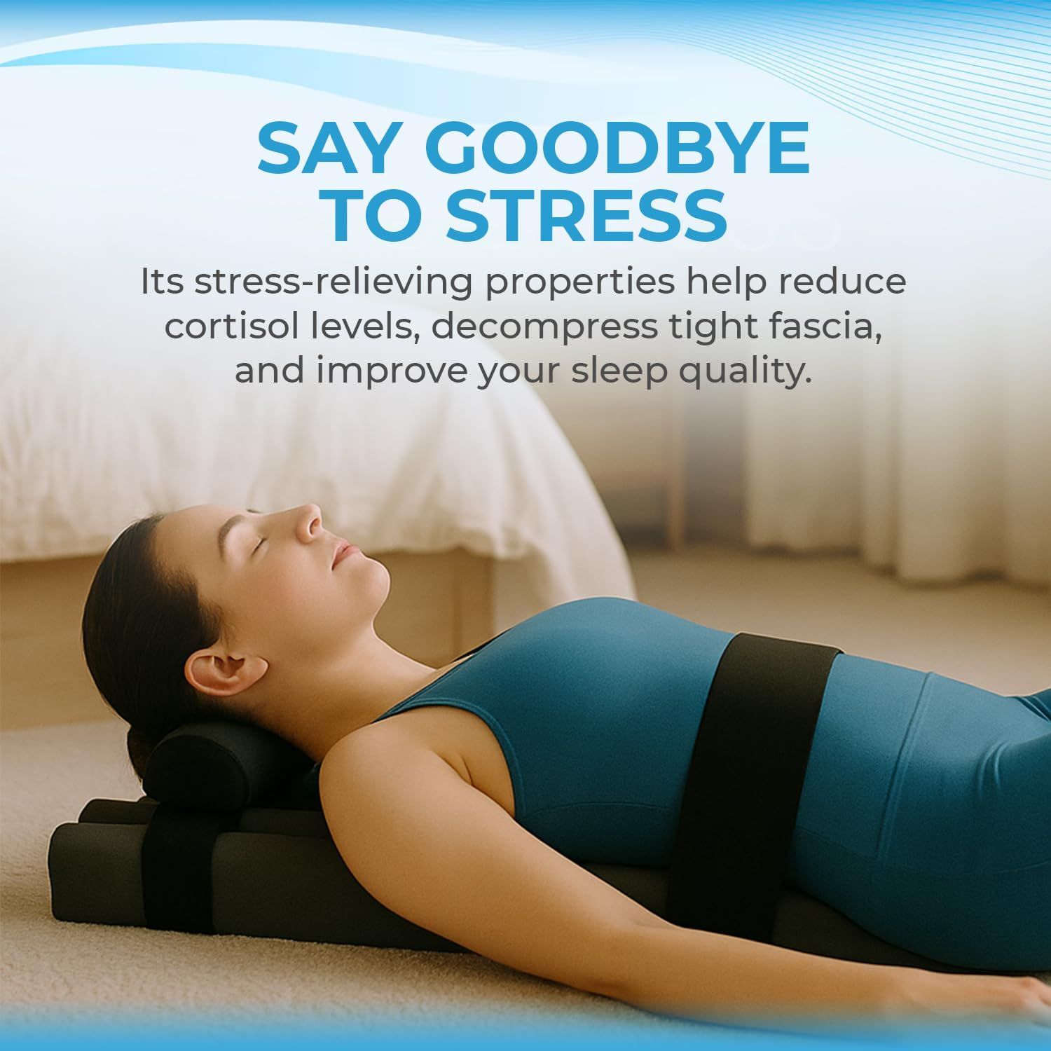 在庫 パラセッターフォームローラーシステム ピラティス ヨガ バックストレッチ コアエクササイズ用 - コルチゾールレベルを下げ リラクゼーション ストレス解消 筋膜の減圧に最適