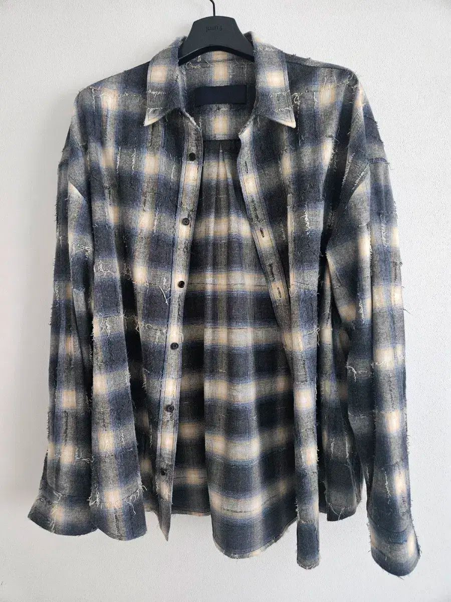 25fw ジュンジグリッドニードルシャツ 48