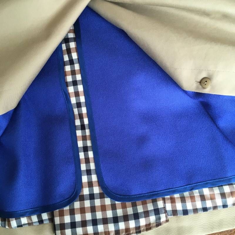 極美品 Aquascutumアクアスキュータム ライナー付き トレンチコート