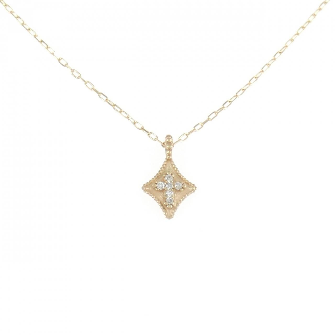 アガット ダイヤモンド ネックレス 0.01CT