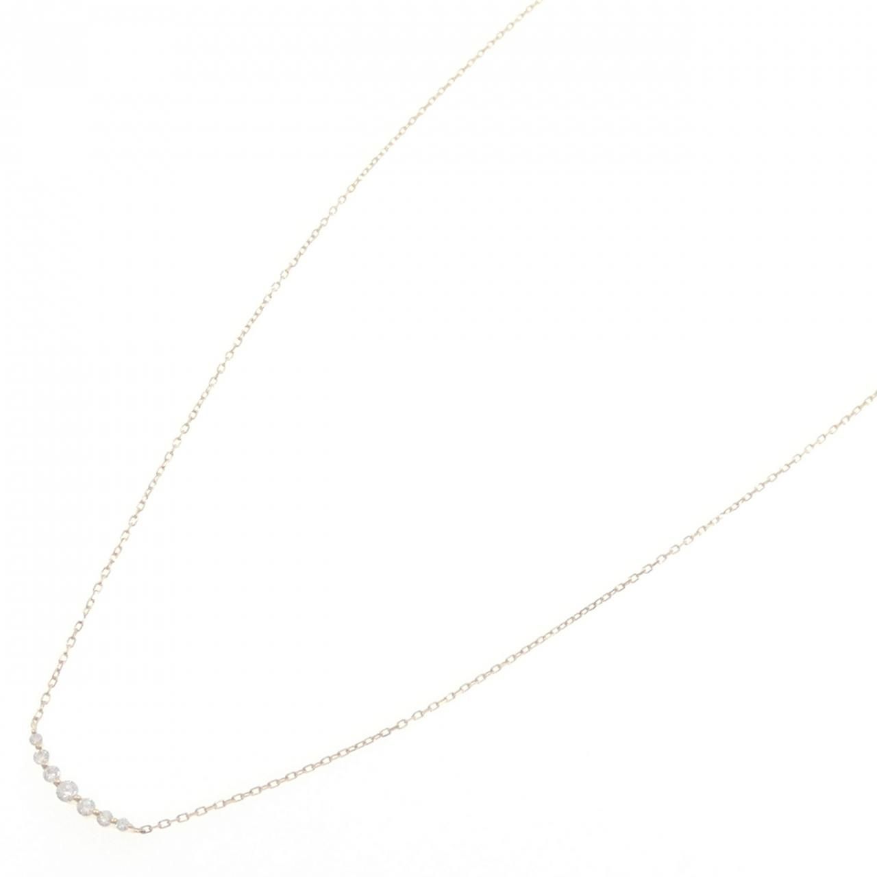 アガット ダイヤモンド ネックレス 0.1CT