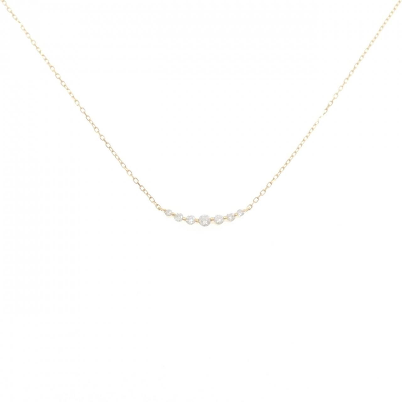 アガット ダイヤモンド ネックレス 0.1CT