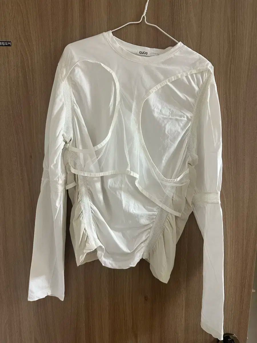 オホス メッシュ バンド ロングスリーブ 白