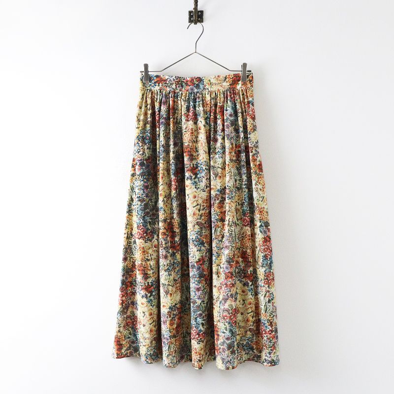 2025SS ロイスクレヨン Lois CRAYON モザイクフラワー フ スカート M｜ベージュ ボトムス 2400014644210