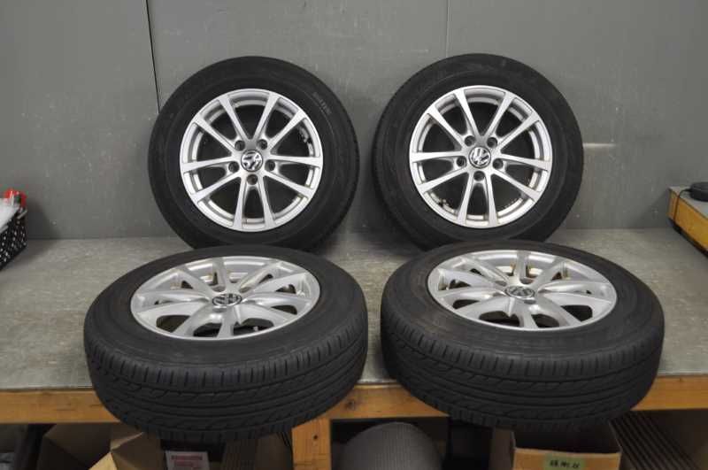 ゴルフ7 TSI トレンドライン 5G型 前期 右H 1KCBZ タイヤ 195|65 R15 91S 純正アルミホイール 15×6.5J 45 5H PCD112 4本セット s020436H