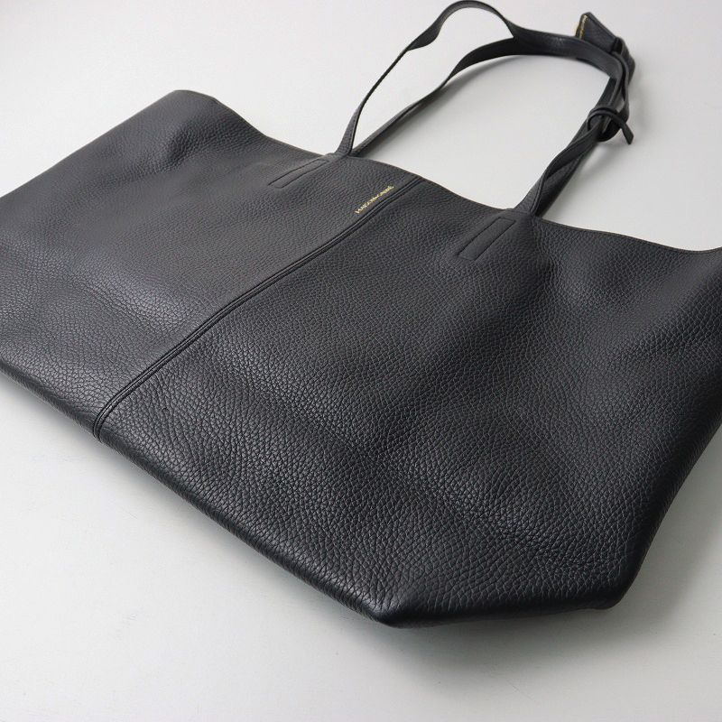 メゾンドサブレ MAISON de SABRE ジップトートバッグ＼ブラック レザー