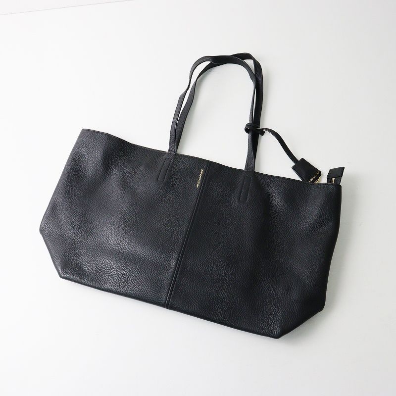 メゾンドサブレ メゾンドサブレ MAISON de SABRE ジップトートバッグ＼ブラック レザー