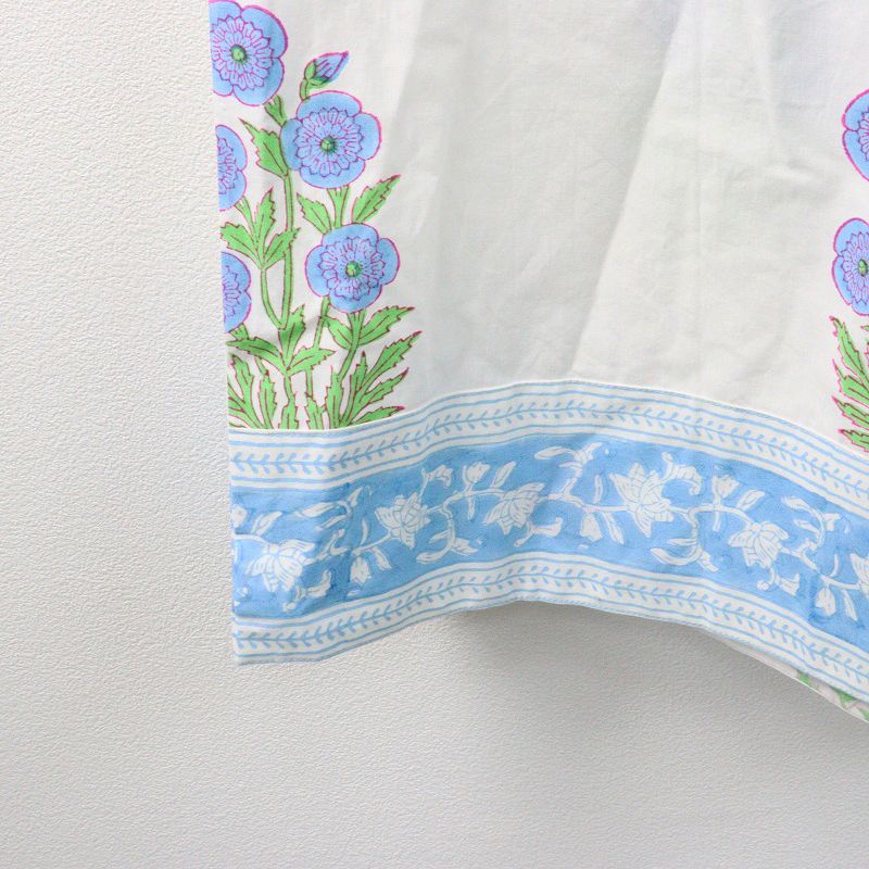  エスゼットブロックプリント SZ YUVA DRESS POPPY ワンピース S ホワイト ギャザー ドレス その他 その他