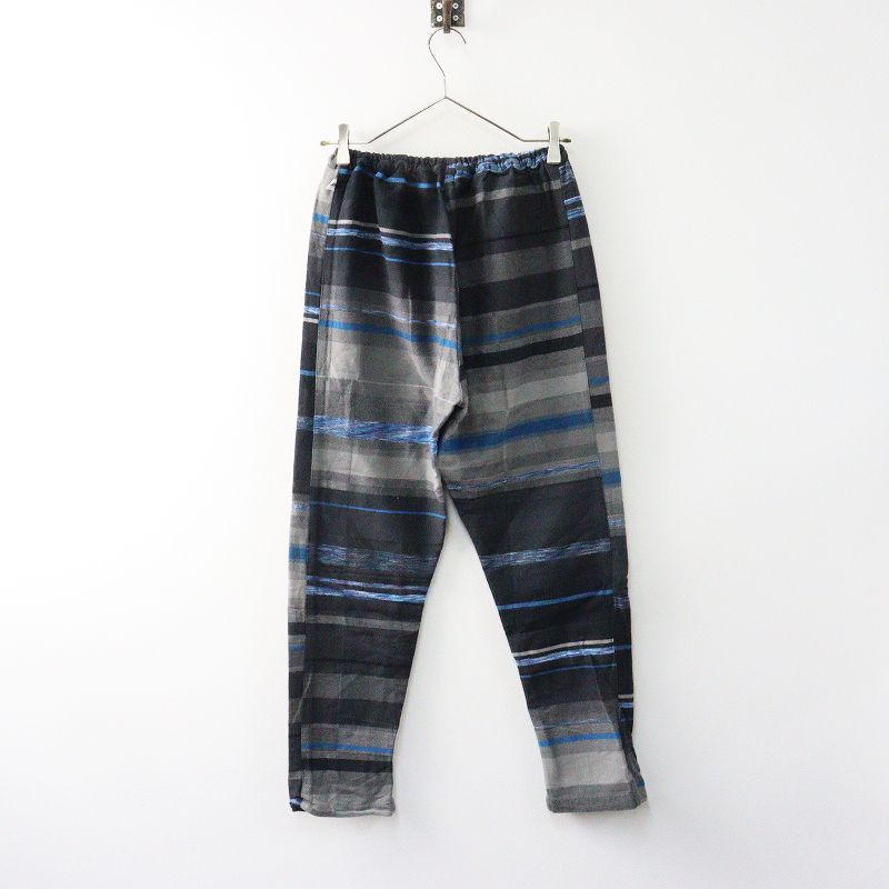 玉木新雌 タマキニイメ tamaki niime x うなぎの寝床 monpe もんぺパンツ 2 グレー コットン ゴム テーパード 2400014648645