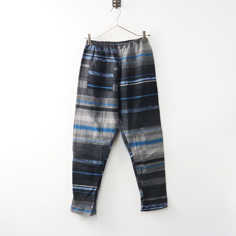 玉木新雌 タマキニイメ tamaki niime x うなぎの寝床 monpe もんぺパンツ 2 グレー コットン ゴム テーパード 2400014648645