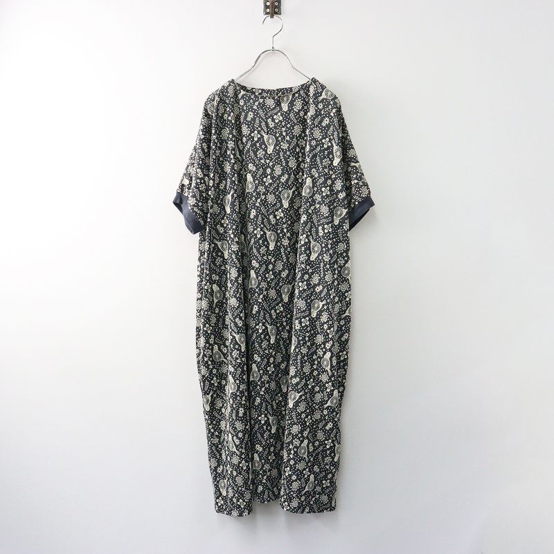 2025SS マーブルシュッド marble SUD 鳩車 ジャガード ニット ワンピース ｜グレー トップス ノー ドレス 2400014650532