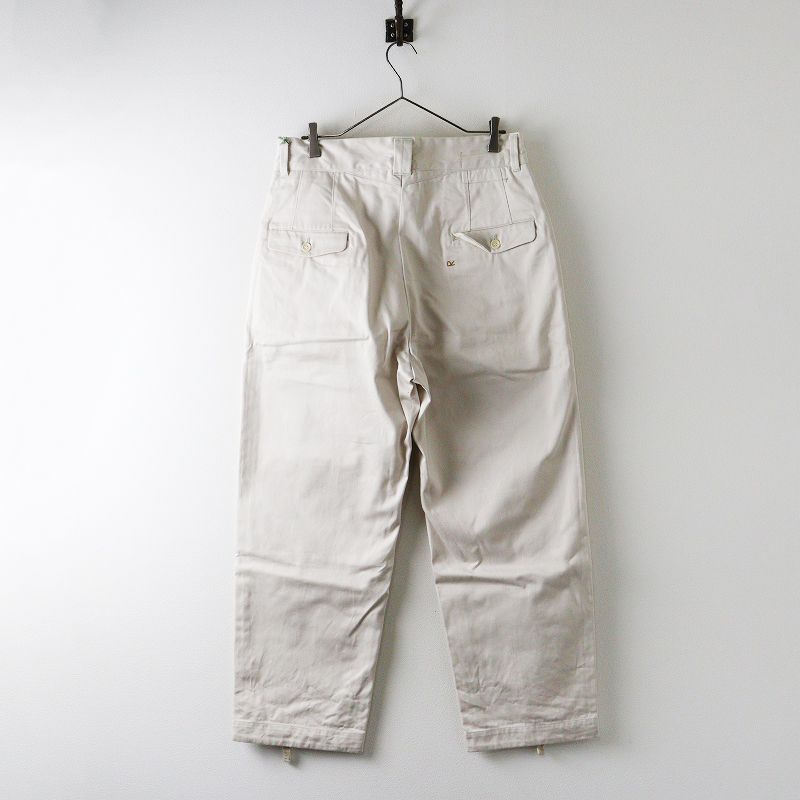 定価4.1万 2025SS 45R 45rpm フォーティファイブアール チノの908ニームパンツ 3 アイボリー コットン 2400014630992