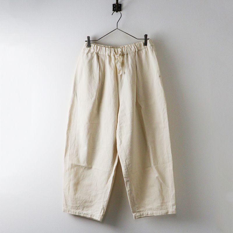 ラボレイトリー Laboratory アノニマス カンフーパンツ F キナリ コットン タック テーパード イージー ゴム 2400014658552