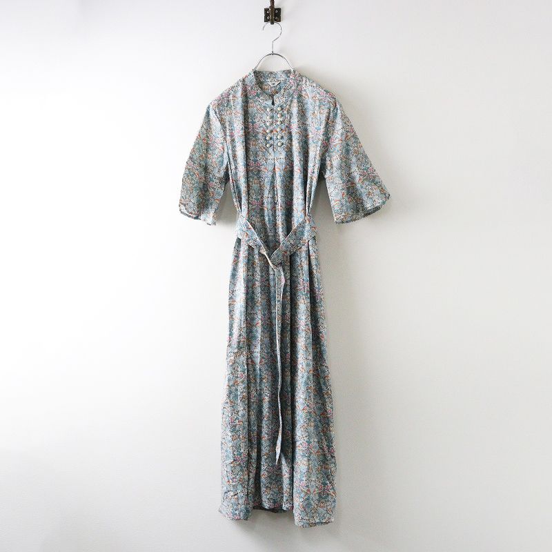 2025AW アイアムアイインファクト I AM I IN FACT リバティロングワンピース F ブルーグレー フ ドレス ベルト 2400014646023