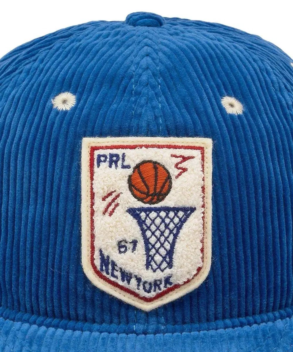 ポロ ラルフローレン シェニール パッチ コーデュロイ ベースボールキャップ