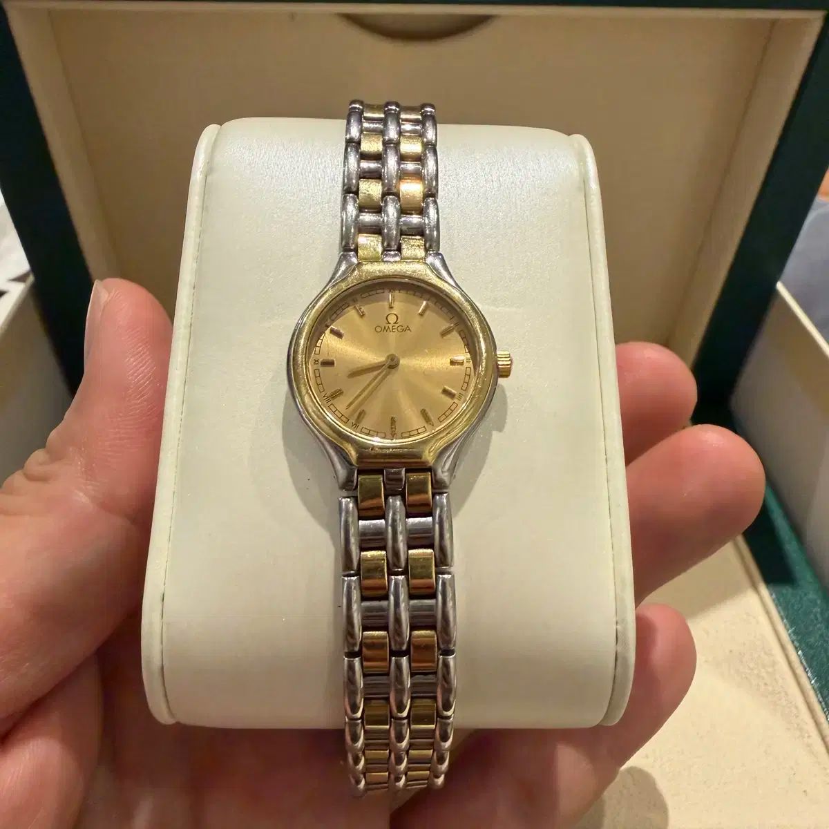 オメガ デヴィル 6101|433 18K GOLD コンビ クオーツ ヴィンテージ