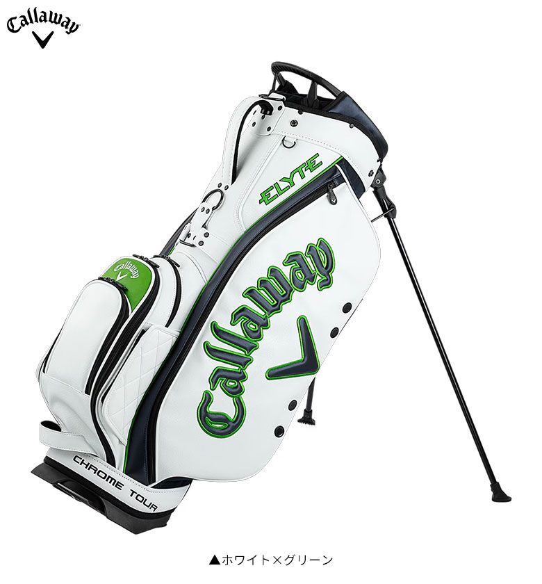 Callaway ゴルフキャディバッグ クリームホワイト　キャンバス生地 UPTOWN キャディバッグ レディス(【女性】キャディバッグ